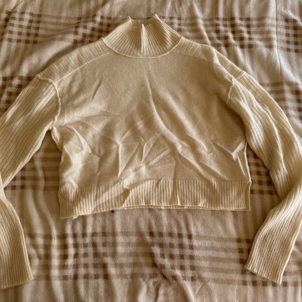 Free People knit mockneck sweater